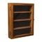 Flash Furniture Maverick 11x14 Solid Pine Medals Display Case w/3 Channel Grooved Removable Shelves in Rustic Brown HMHD-23M014YBN1-RSTBRN-1114-GG - alternate 6
